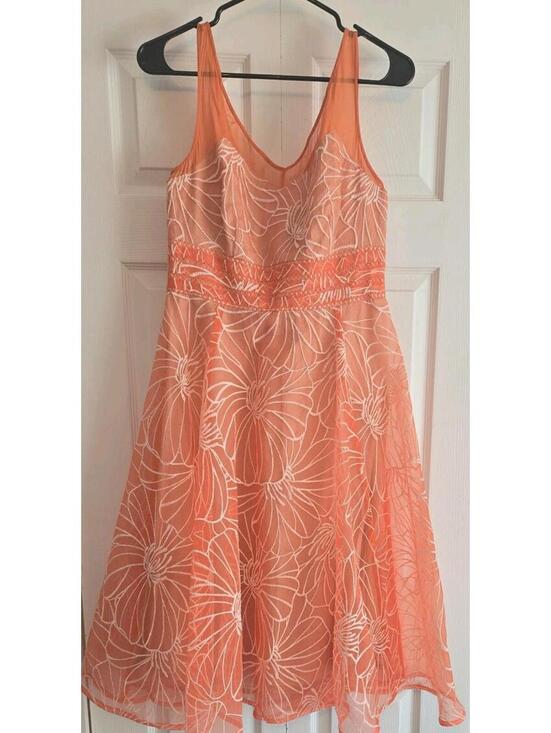 Anthropologie Dresses & Skirts - Moulinette Soeurs Anthropologie Dress Size 8 Orange Floral Embroidered Boho